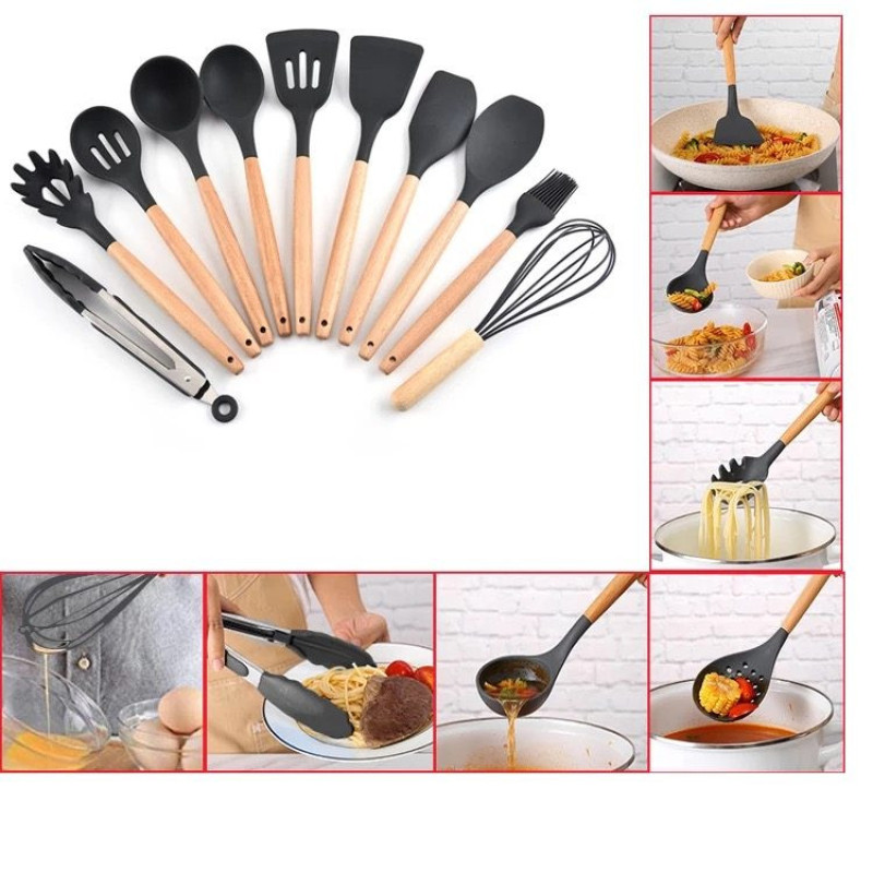 سرویس کفگیر و ملاقه 12 پارچه وون مدل KITCHEN LIFE-1007