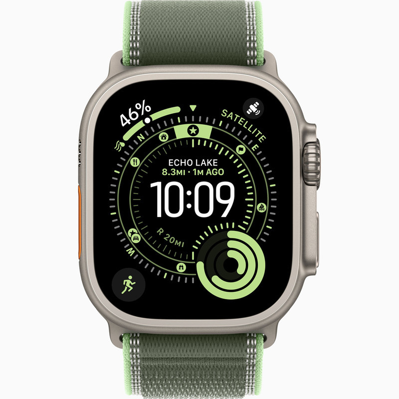 ساعت هوشمند 49 میلی متری اپل مدل Ultra 3 Natural Titanium Case با بند Trail