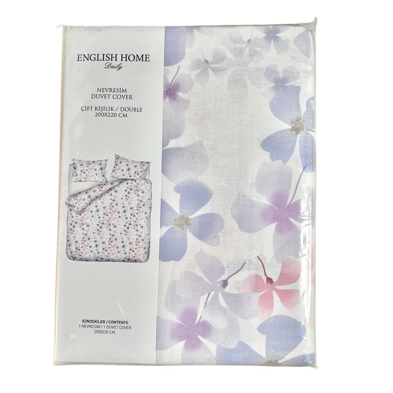 روکش لحاف انگلیش هوم مدل Violet Rhymes دو نفره سایز 200x220 سانتی متر