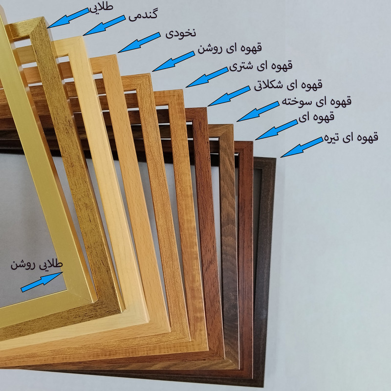 قاب عکس بکلیت مدل باریک دیواری سایز 20×20 سانتی متر