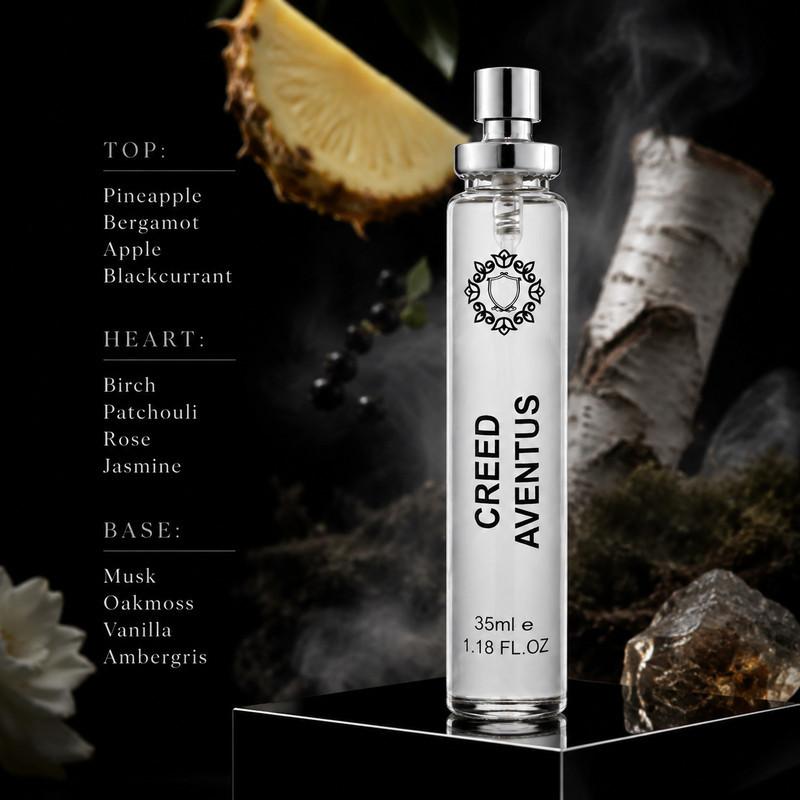 ادو پرفیوم مردانه هارلینگن مدل Creed Aventus با رایحه خنک حجم 35 میلی لیتر
