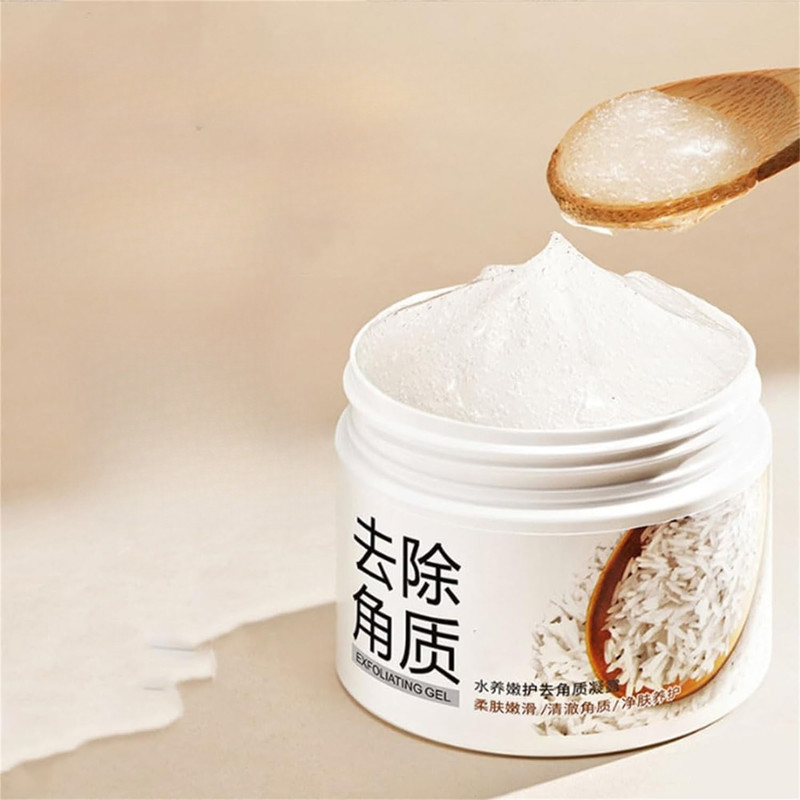اسکراب لایه بردار پوست بایواکوا مدل  Brightening Exfoliating Rice Gel حجم 140 میلی لیتر