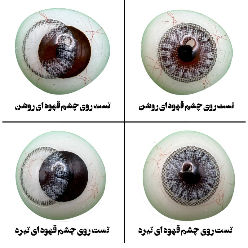 لنز چشم هرا گریس تمیم کانتکت لنز کد 03 مدل MIAMI GR رنگ طوسی رگه ای دوردار