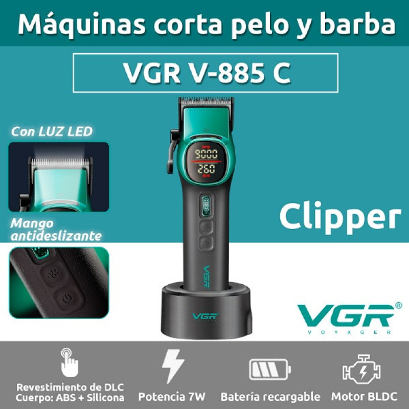 ماشین اصلاح موی سر و صورت شارژی وی جی ار مدل V-885C