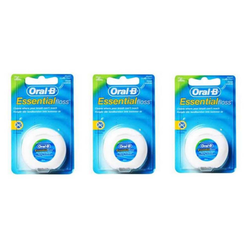 نخ دندان اورال-بی مدل ESSENTIAL FLOSS بسته 3 عددی
