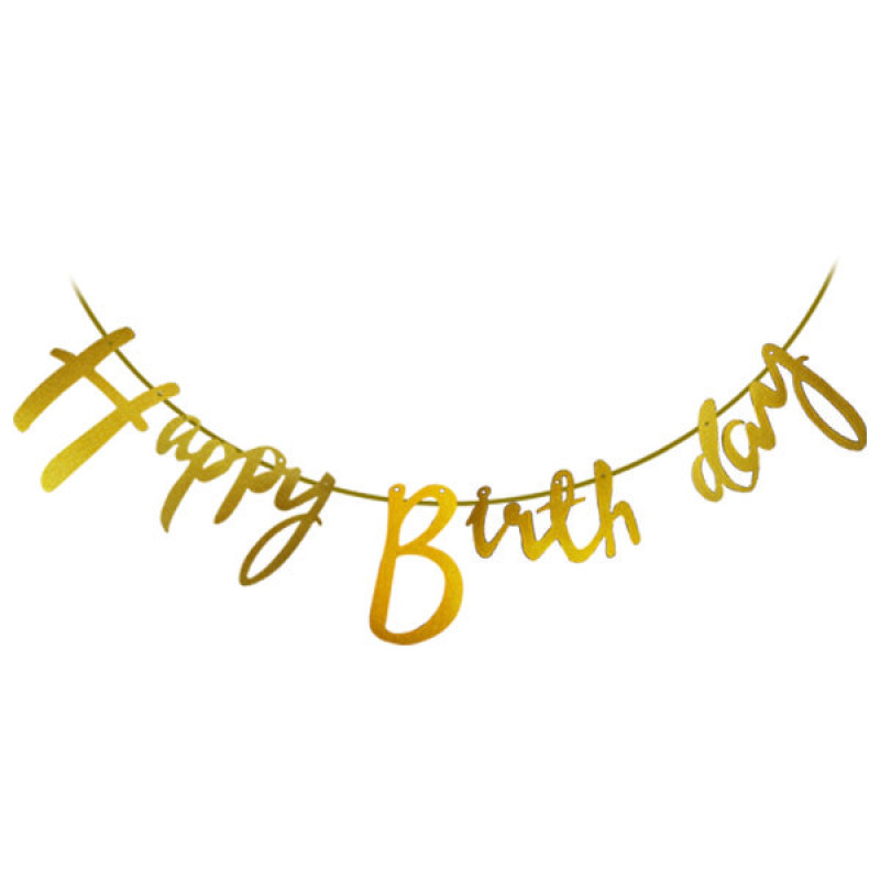 ریسه تزئینی اکلیلی کاغذی مدل Happy Birthday