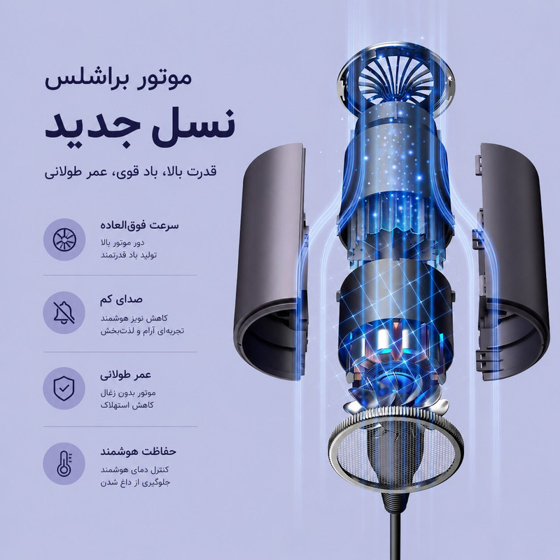 سشوار حرفه‌ای 2400 وات والر مدل 9066