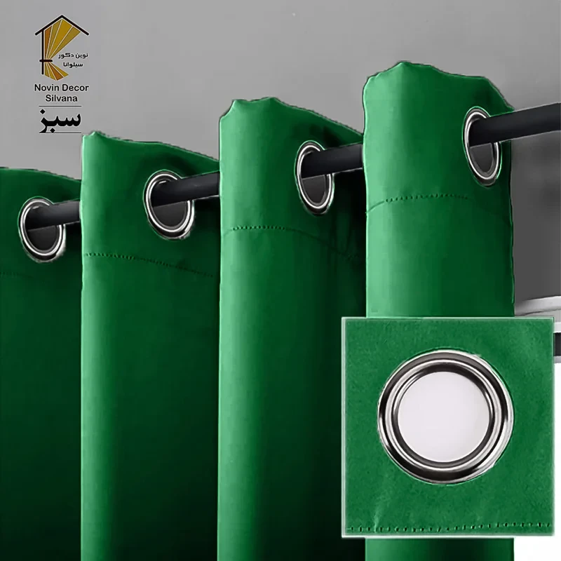 پرده نوین دکور سیلوانا مدل لاکچری 180 _ 1 سایز 180x140 سانتی‌متر