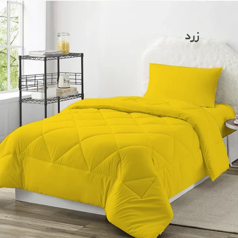 لحاف چیداری مدل میکرو یک نفره سایز 190x220سانتی متر