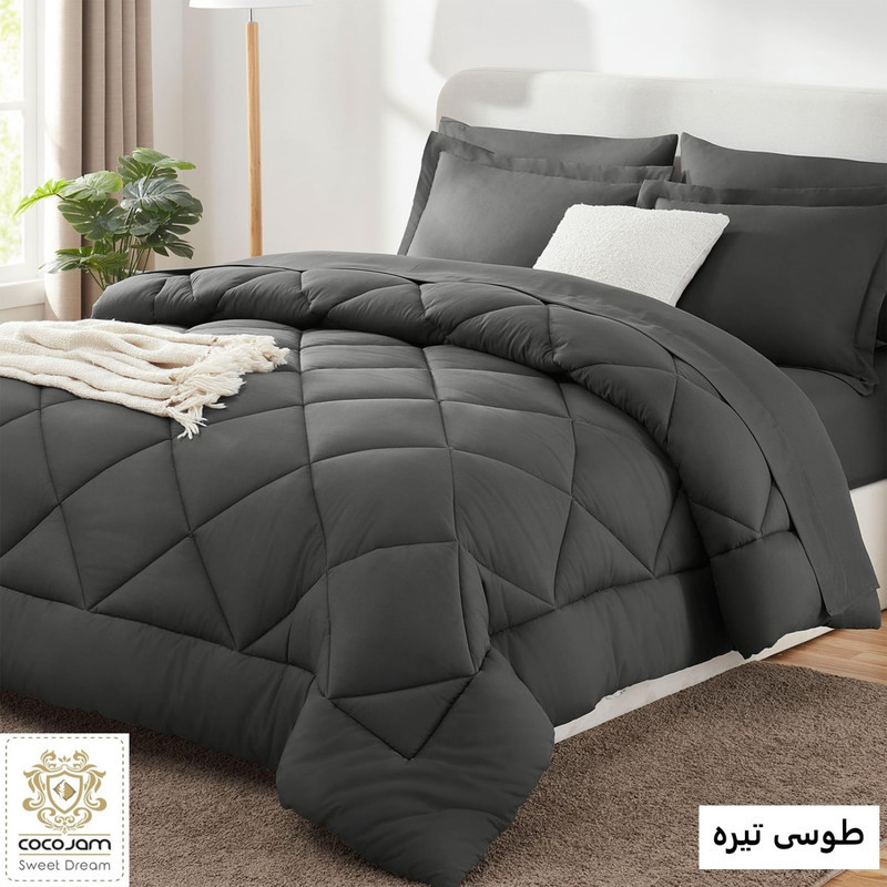 سرویس روتختی کوکوجم مدل میکرو فایبر دونفره 6 تکه