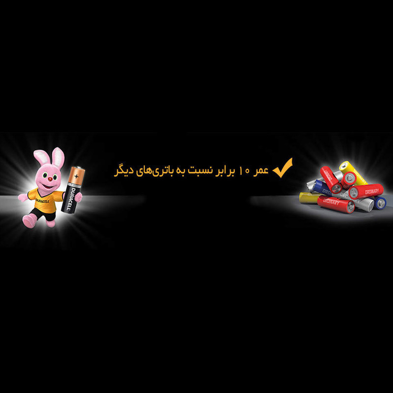 باتری نیم قلمی دوراسل مدل PLUS-LR3 بسته 4 عددی
