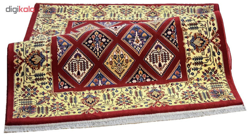 فرش ماشینی سهند کد V107.BU زمینه گلی