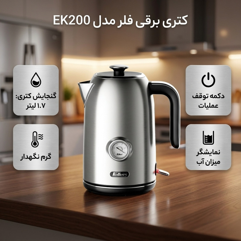 کتری برقی فلر مدل EK200