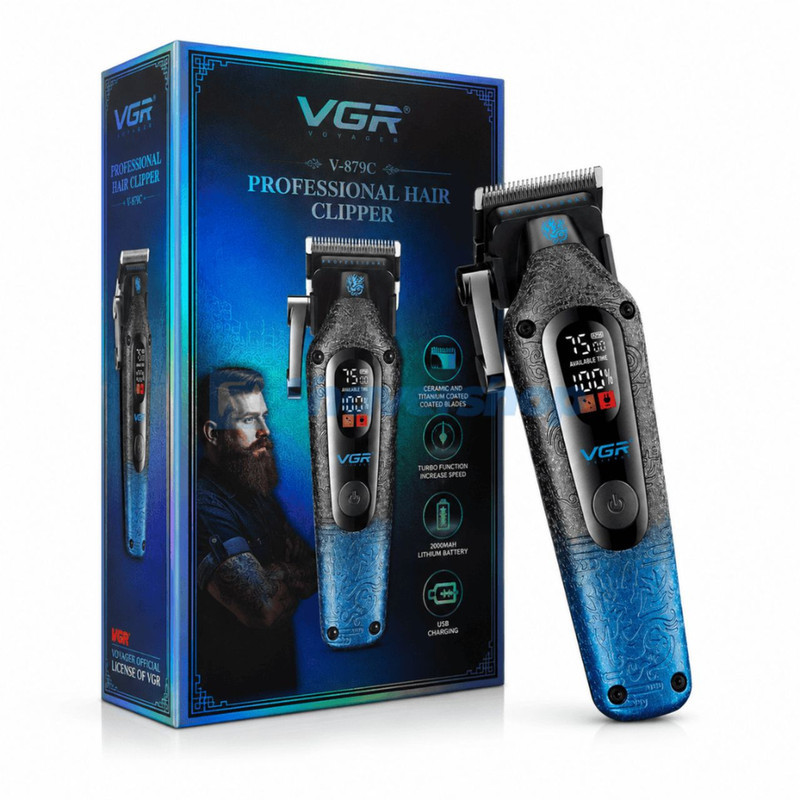 ماشین اصلاح موی سر و صورت شارژی وی جی ار مدل V-879C