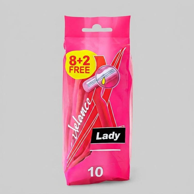 خود تراش زنانه زلانس مدل BLDE 2 Lady بسته 10 عددی