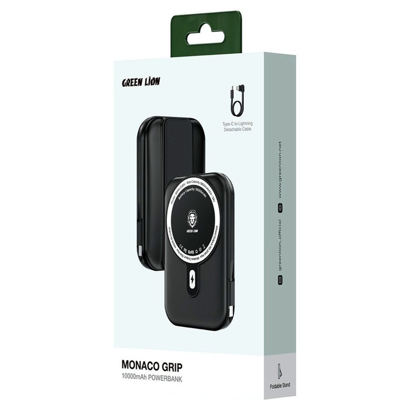 پاوربانک گرین لاین مدل Monaco Grip ظرفیت 10000 میلی آمپر ساعت