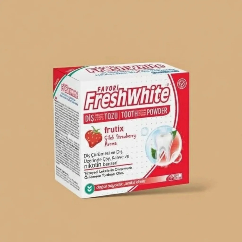پودر سفید کننده دندان وایت فرش مدل FRUTIX وزن 50 گرم