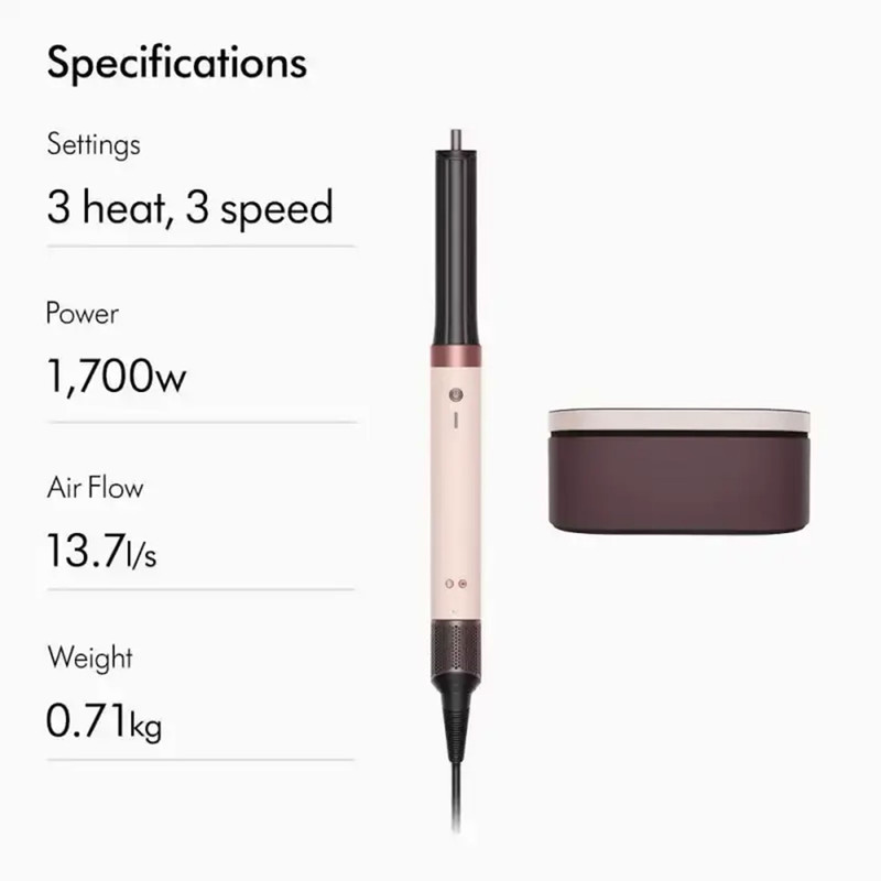 سشوار برس‌دار حالت‌دهنده 1800 وات دایسون مدل Coanda 2X HS09 Straight+Wavy