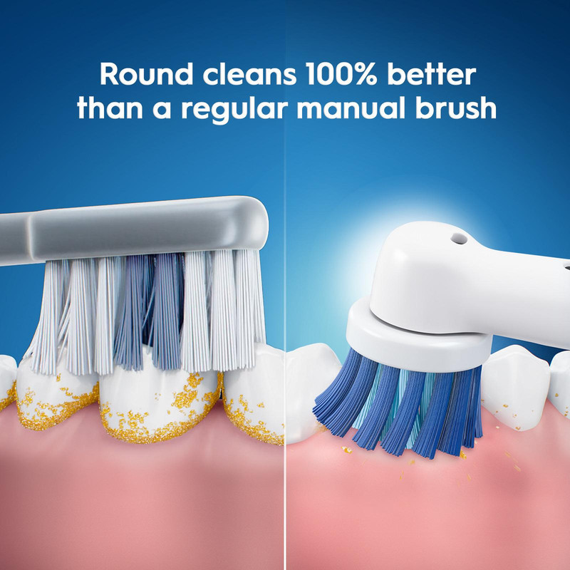 سری یدک مسواک برقی اورال-بی مدل Sensitive Clean بسته 4 عددی