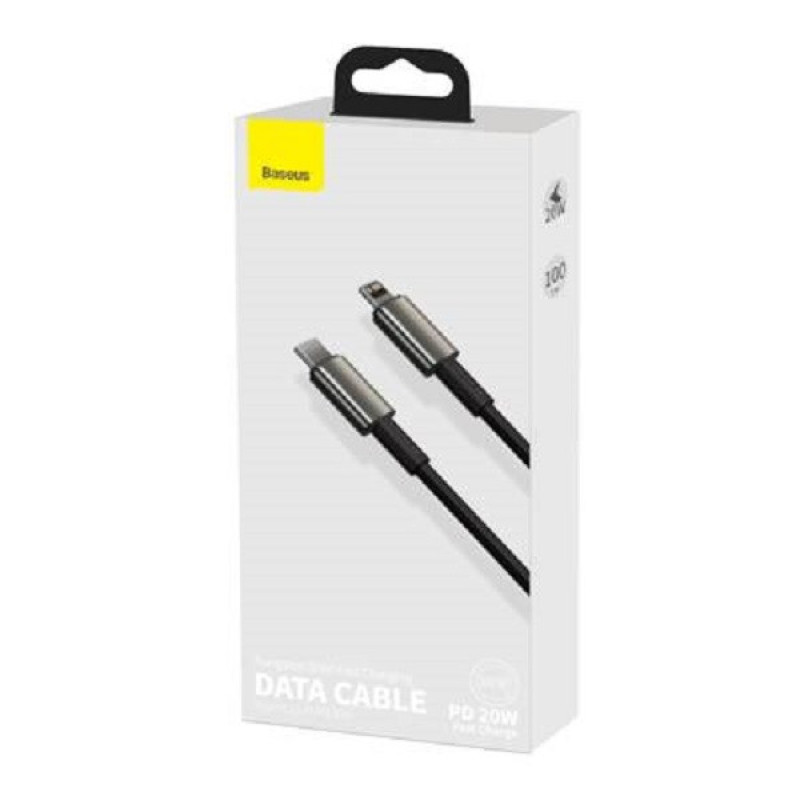 کابل تبدیل USB-C به لایتنینگ باسئوس مدل CATLWJ-01 20W طول 1متر