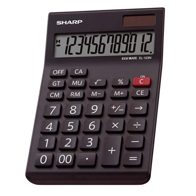 ماشین حساب شارپ مدل EL-123N-BK