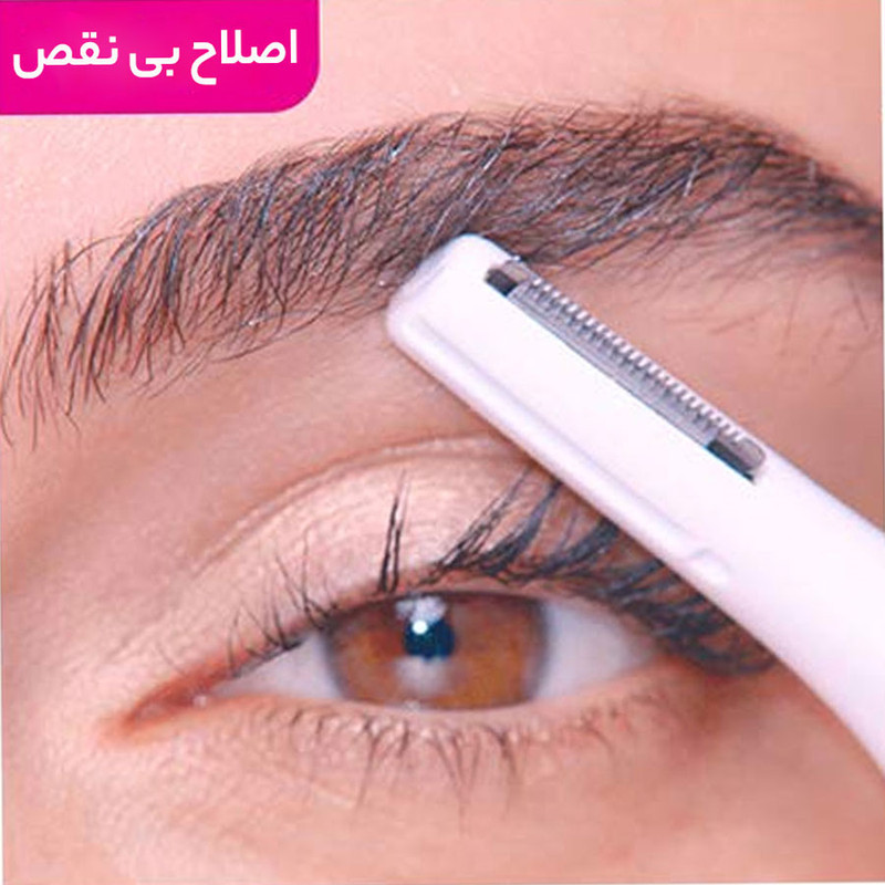 ماشین اصلاح صورت و بدن بانوان ویت مدل Sensitive Touch با تیغه استیل ضدزنگ، منبع تغذیه باتری قلمی، شانه دوطرفه ابرو، دو سری تریمر صورت و بدن، قابلیت اصلاح با شماره صفر و درپوش محافظ