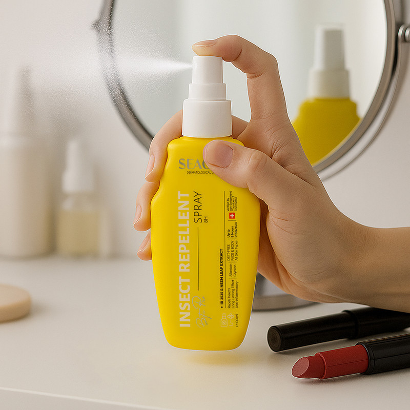 اسپری بدن ضد حشره سی‌گل مدل Heal-Pro حجم 100 میلی‌لیتر مناسب انواع پوست، حاوی اسید آمینه بتاآلامین، ضد اگزما، ضد ورم و پف، محافظت پوست بانوان و آقایان، ساخت ایران