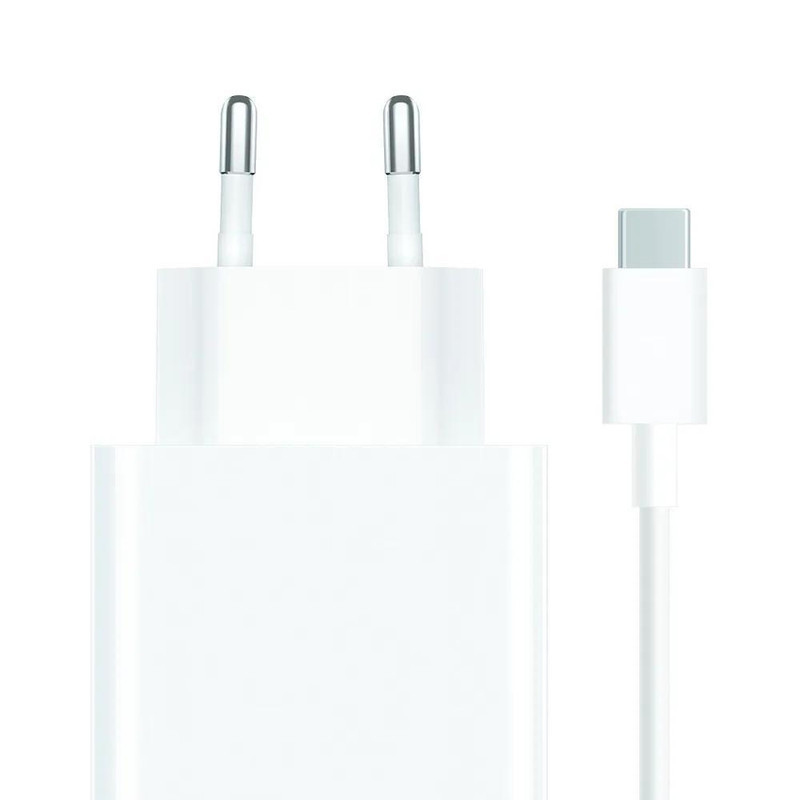 شارژر دیواری شیائومی مدل 67 به همراه تبدیل USB-C