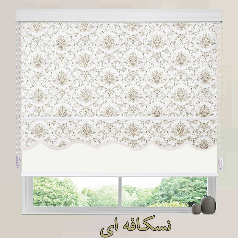 پرده زبرا بازرگانی زیو مدل 3111 سایز 180x150 سانتی‌متر