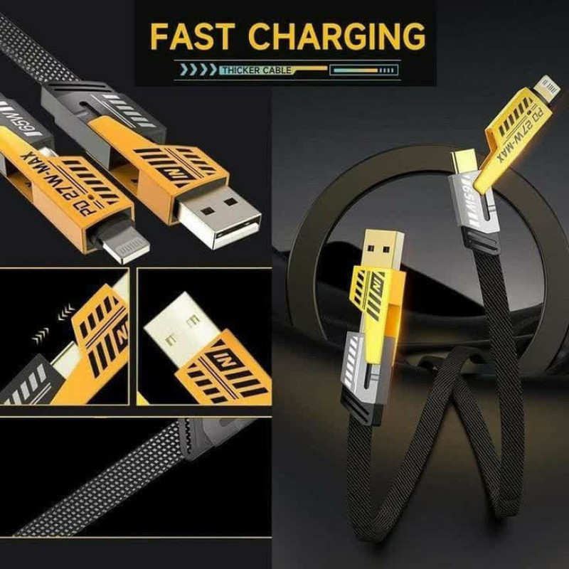 کابل تبدیل USB-CUSB به USB-Cلایتنیگ مدل PD 27W-MAX طول 1متر