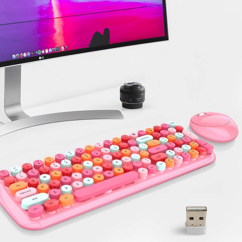 کیبورد و ماوس بی سیم مافی مدل CANDY XR، سوییچ ممبران ، Full Size