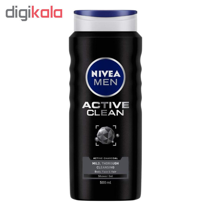 شامپو مو و بدن نیوآ مدل Active Clean حجم 500 میلی لیتر