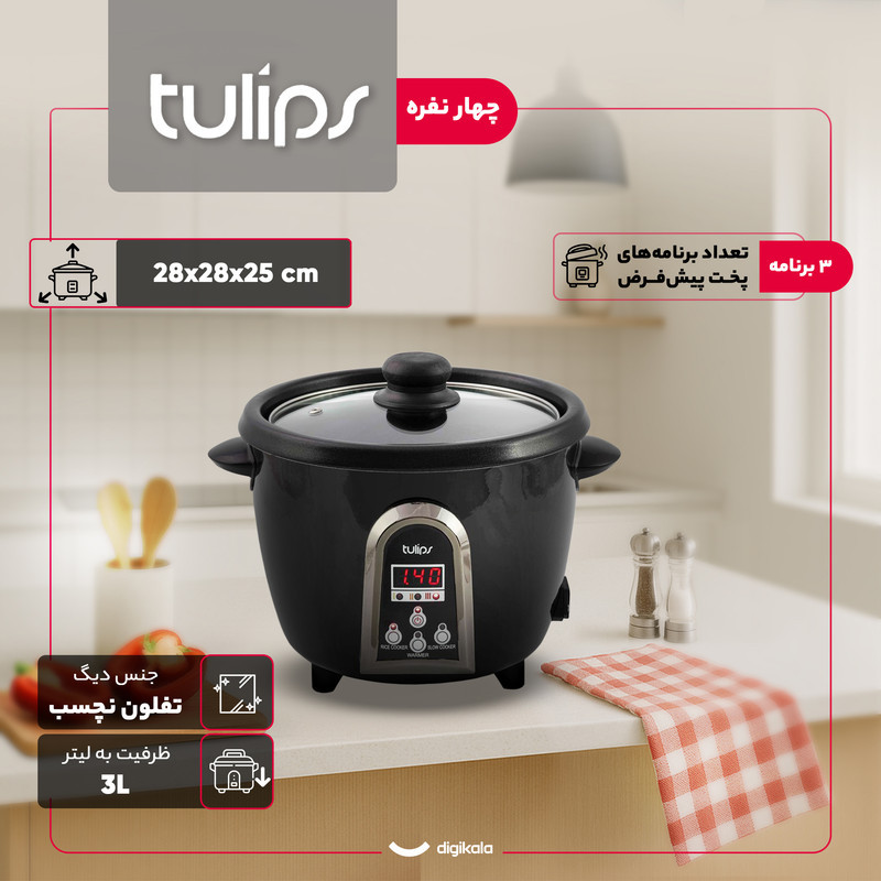 مولتی کوکر ۳ لیتری تولیپس مدل RC-440-4