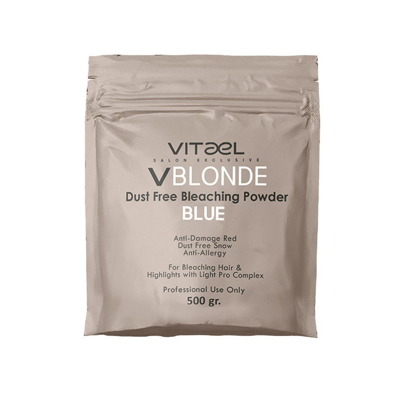 پودر دکلره ویتائل مدل Vblond وزن 500 گرم رنگ آبی