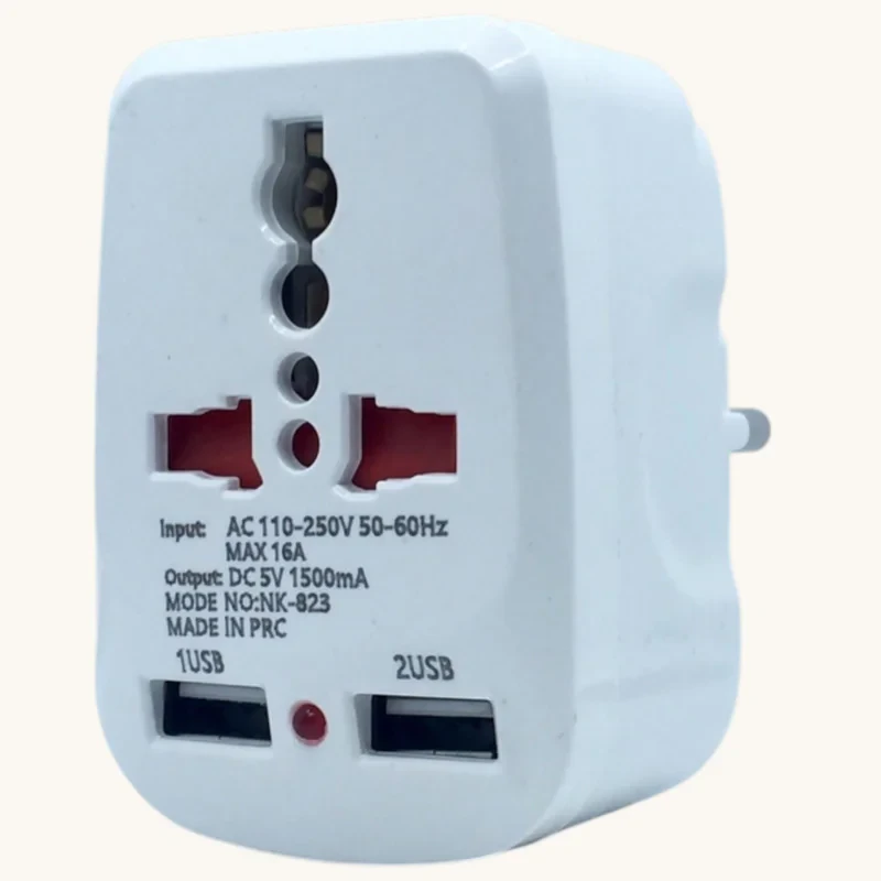 مبدل برق مدل 2USB-1500MA
