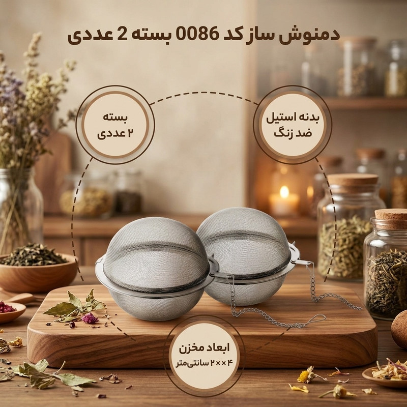 دمنوش ساز کد 0086 بسته 2 عددی