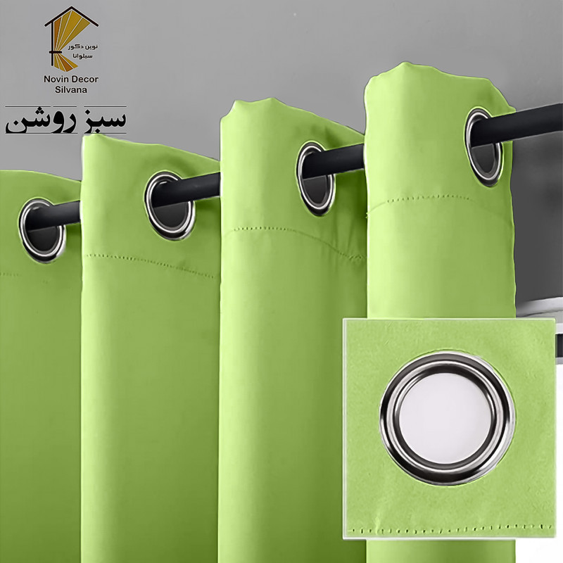 پرده نوین دکور سیلوانا مدل لاکچری 180 _ 1 سایز 180x140 سانتی‌متر