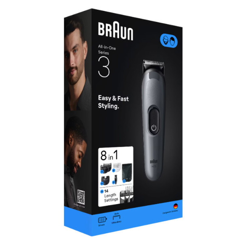 ماشین اصلاح موی صورت شارژی براون مدل AIO3540