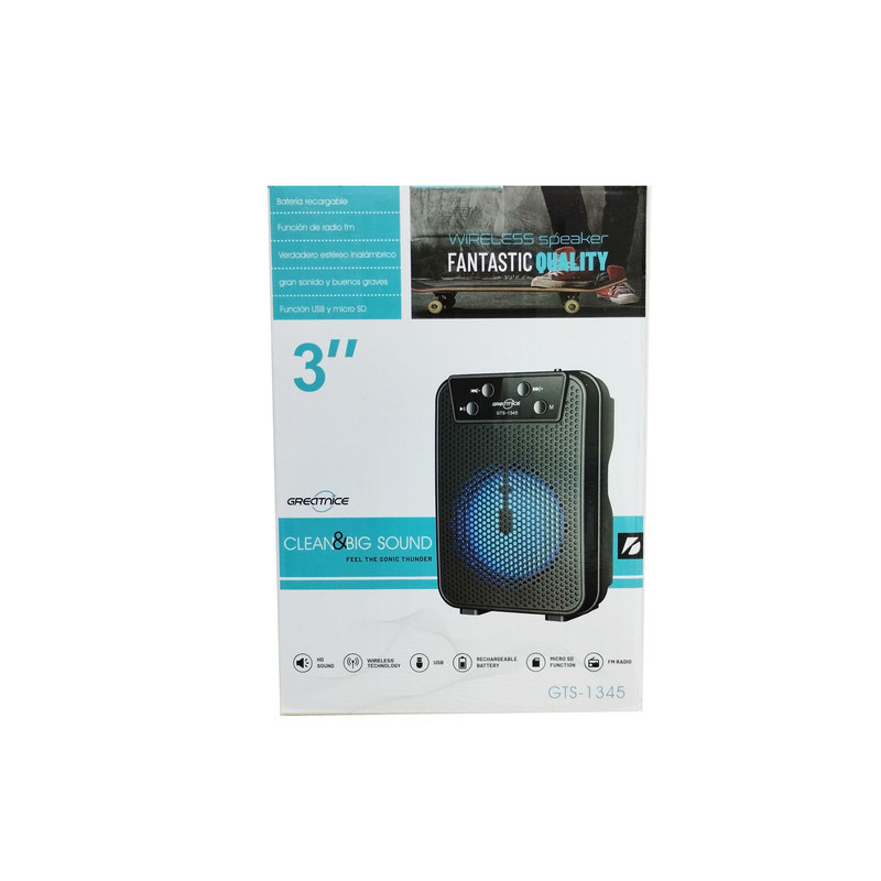 اسپیکر بلوتوثی  قابل حمل گریت نایس مدل GTS-1345
