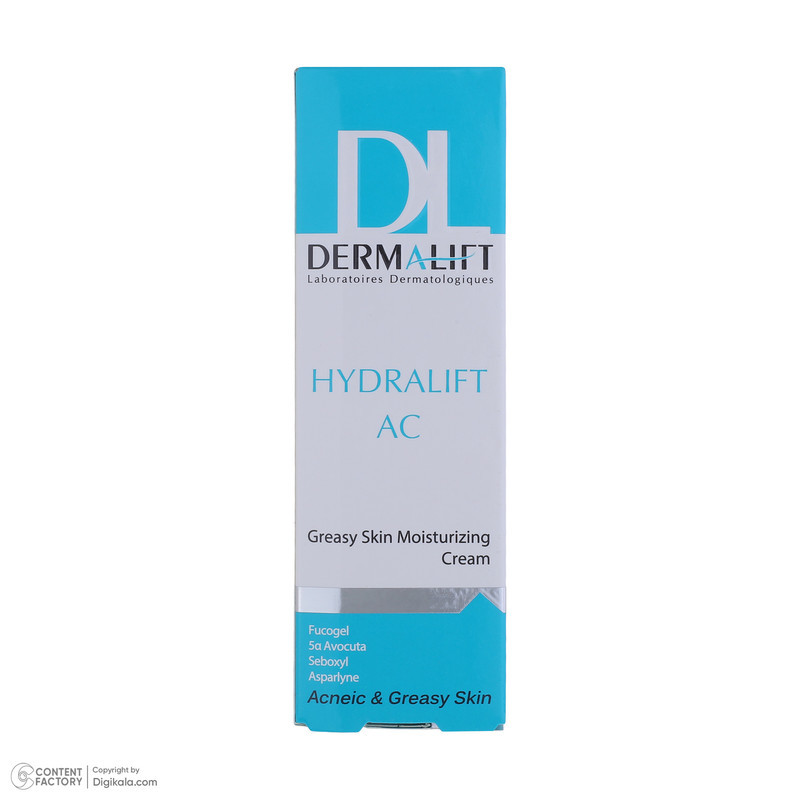 کرم مرطوب‌کننده درمالیفت مدل Hydralift AC Cream مناسب پوست‌های چرب حجم 50 میلی‌لیتر