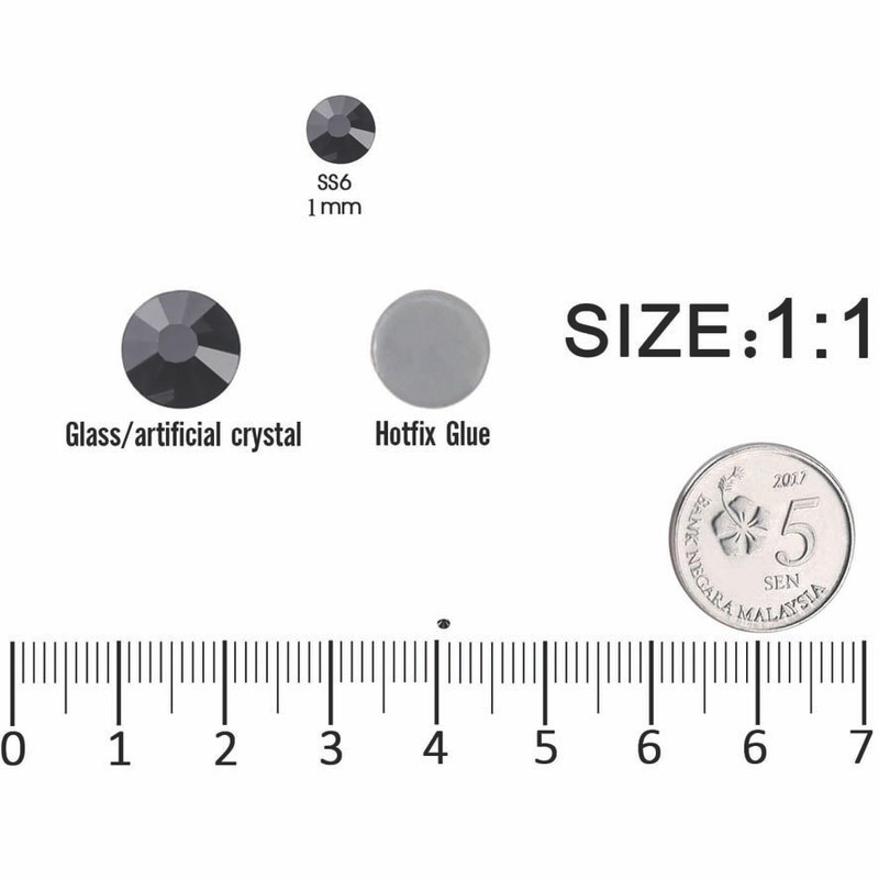 نگین ناخن کد BLK100