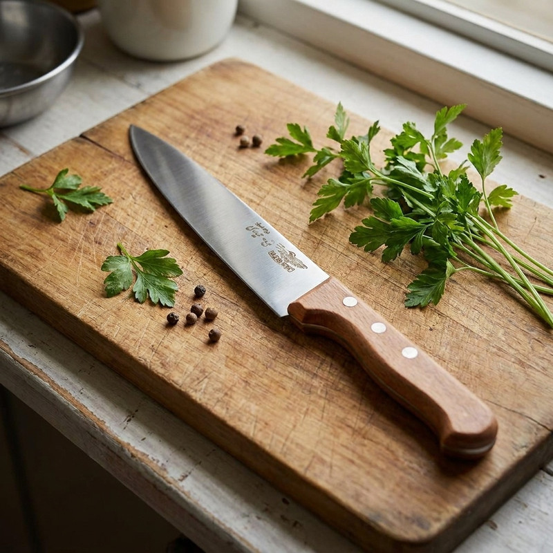 چاقو آشپزخانه حیدری مدل راسته بری کد 3496