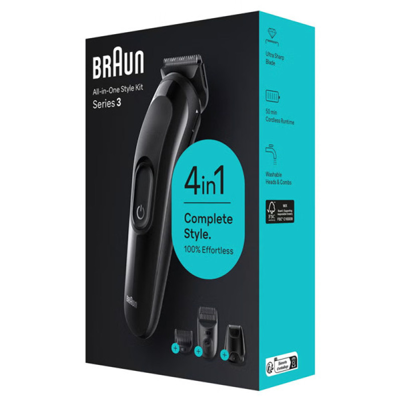ماشین اصلاح موی سر و صورت شارژی براون مدل SK3400