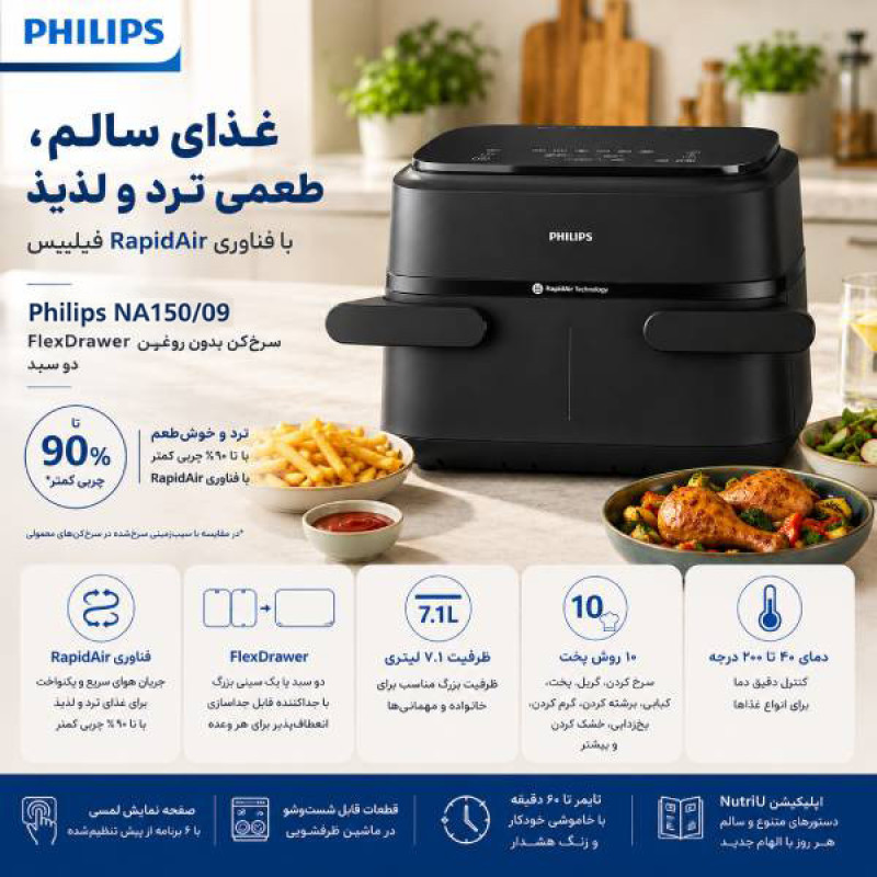 هواپز 7.1 لیتر فیلیپس مدل ‎NA15009