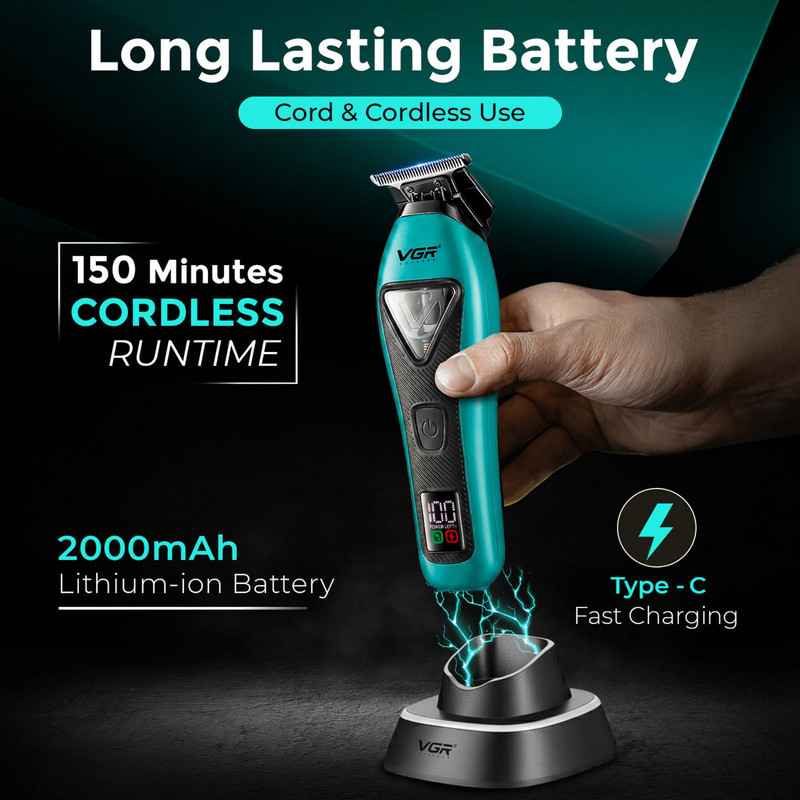 ماشین اصلاح موی سر و صورت شارژی وی جی ار مدل V-035T