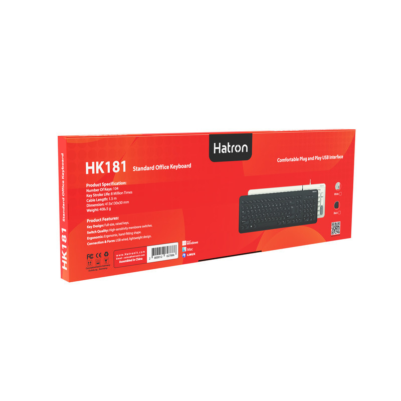 کیبورد ارگونومیک هترون مدل HK181