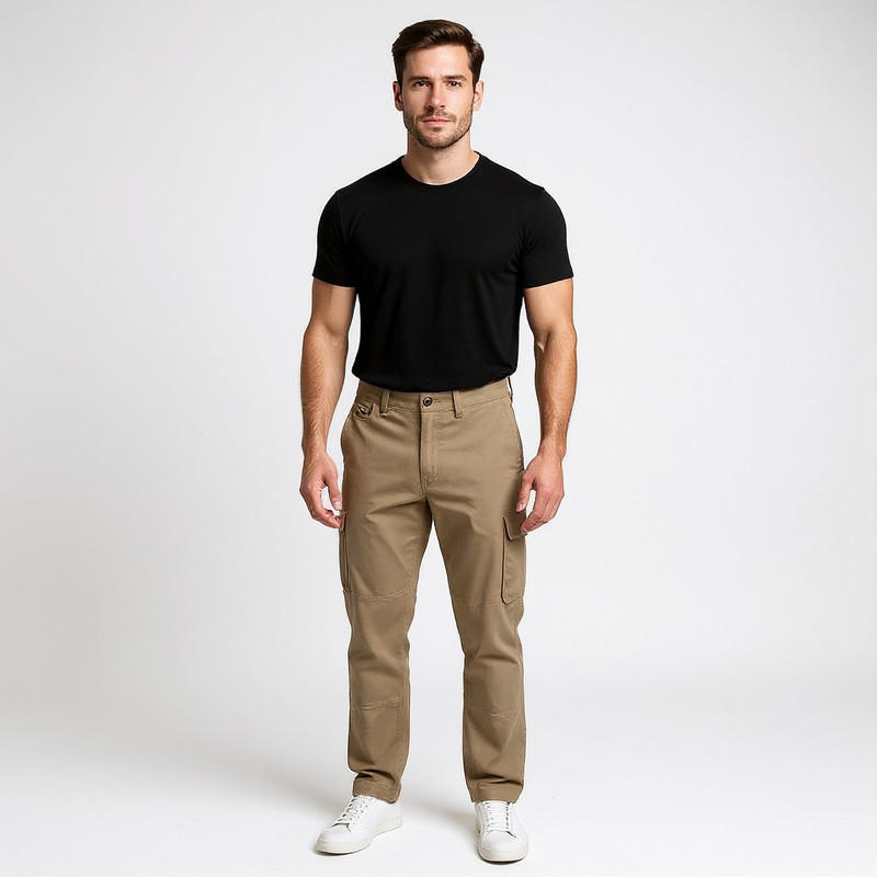 شلوار مردانه کتان دیکیز مدل FLEX Regular Fit Duck Cargo