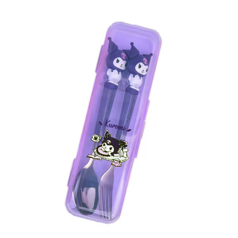 ست قاشق و چنگال کودک مدل Kuromi