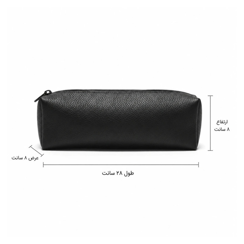 کیف ابزار مدل چرم مصنوعی زیپی کد 28 سایز 28x8x8 سانتی متر