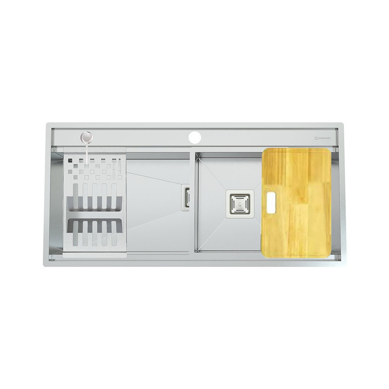 سینک ظرفشویی استیل توکار یک لگنه مکوان مدل MS104-Max